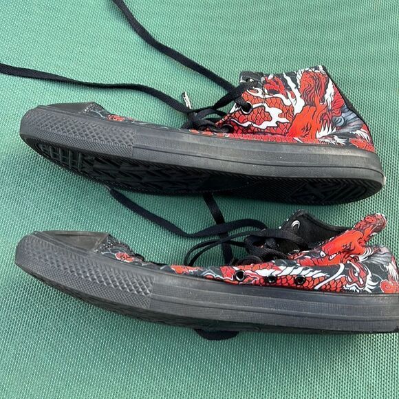 Raad Shop Unisex Red Japanese Dragon size 11 - Picture 5 of 7